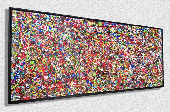 VIVID  POLLOCK,   XL,  framed