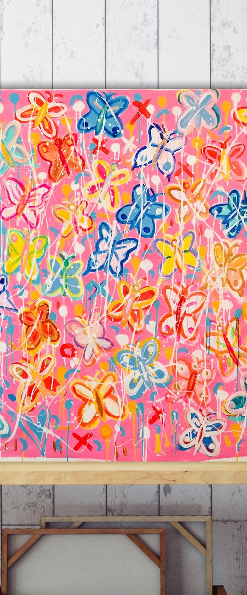 Neon Butterflies by Mercedes Lagunas