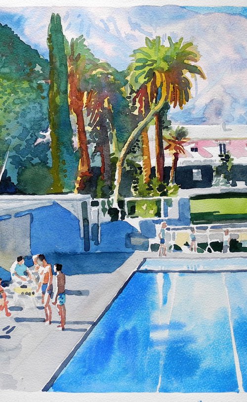 El Mirador Pool- Palm Springs by Stephen Abela