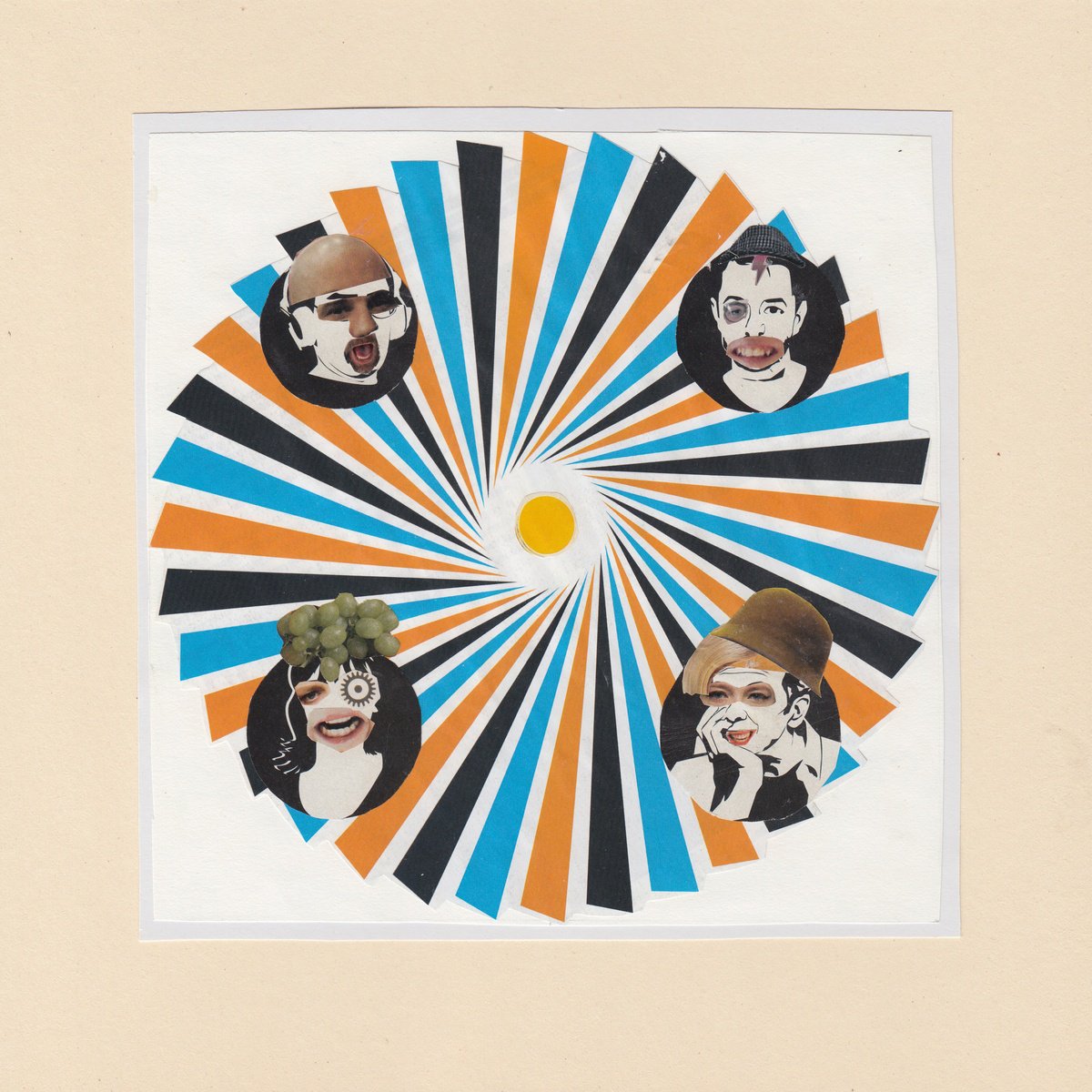 Portrait Collage By Jon Garbet, 11 X 11, The Office, Original Artwork