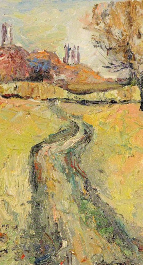 Country road. by Nikifor Swiristuhin