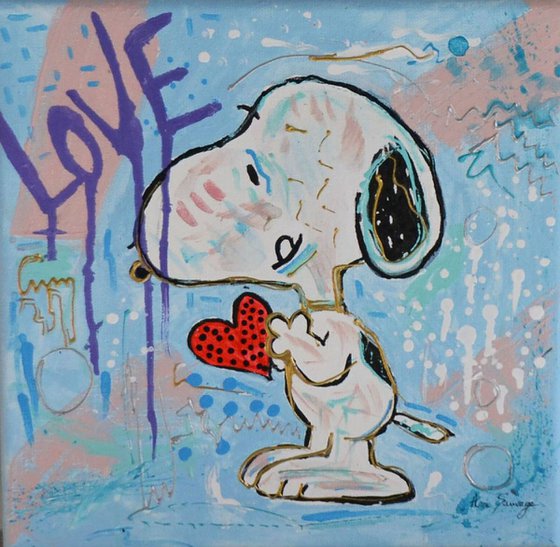 Snoopy : pensée du coeur