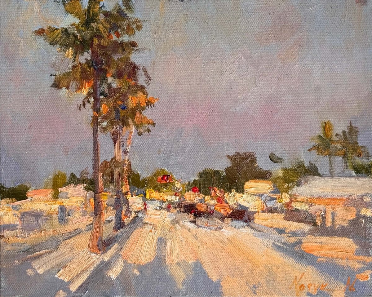 Evening Drive By Nataliia Nosyk, 10 X 8, Artwork For Sale On Artfinder