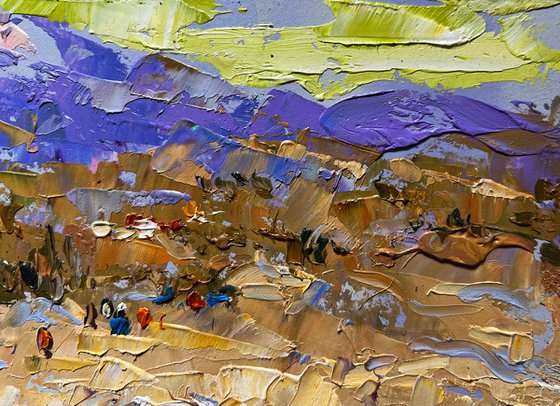 The bank of a mountain river
