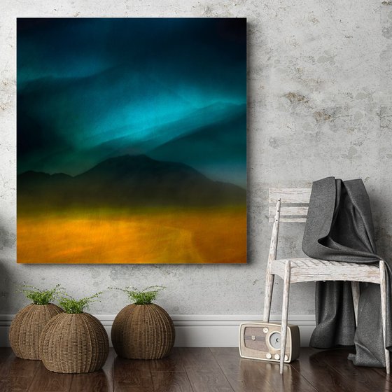 Mountain Light Diptych - Two Giclee Prints on Canvas  -  Diptych