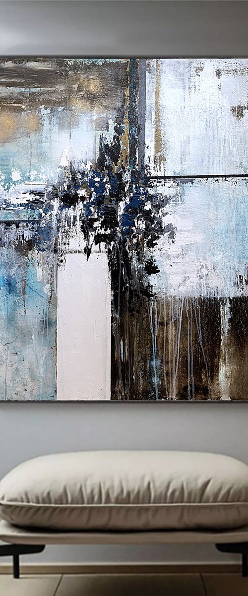 Blue and Earth Abstraction by Tatiana Malinovscaia