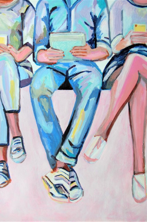 Conversation / 98 x 61 cm by Alexandra Djokic
