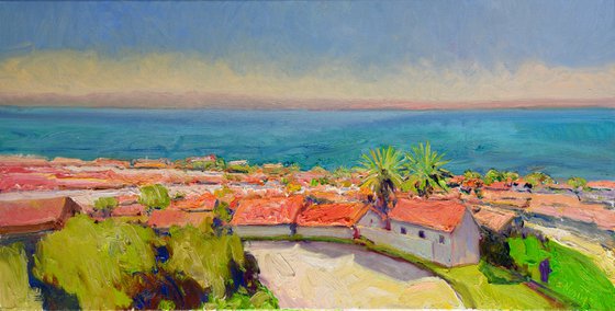Homes and Ocean. California