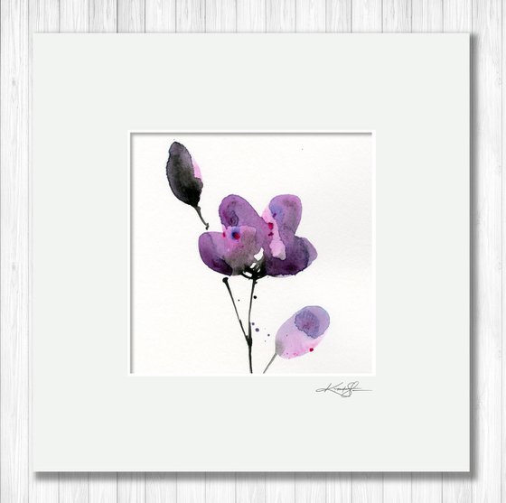 Petite Loveliness 6 - Floral Painting by Kathy Morton Stanion