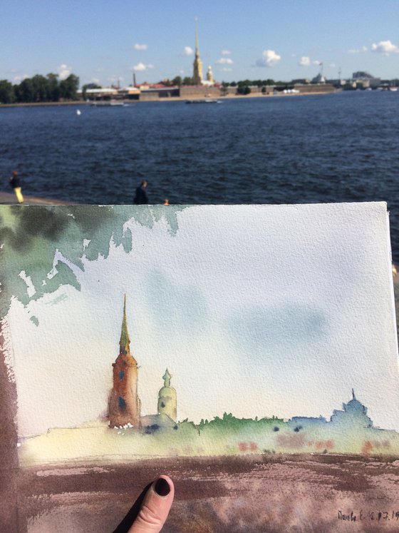 Vasilievsky island. St. Petersburg.