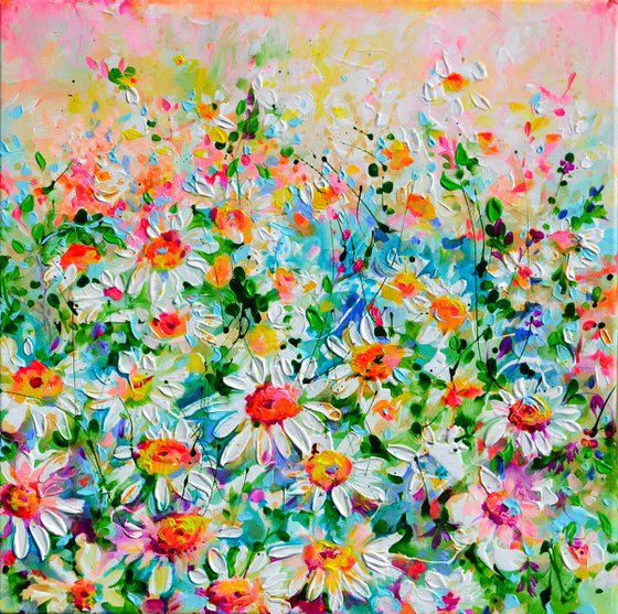 Starry Stillness- White Daisies Mums