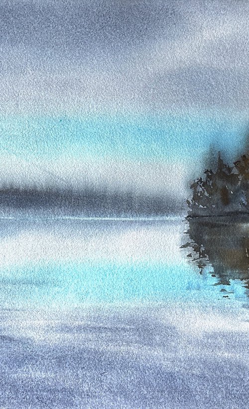 Silent Lake Reflections by Tatiana Bykova
