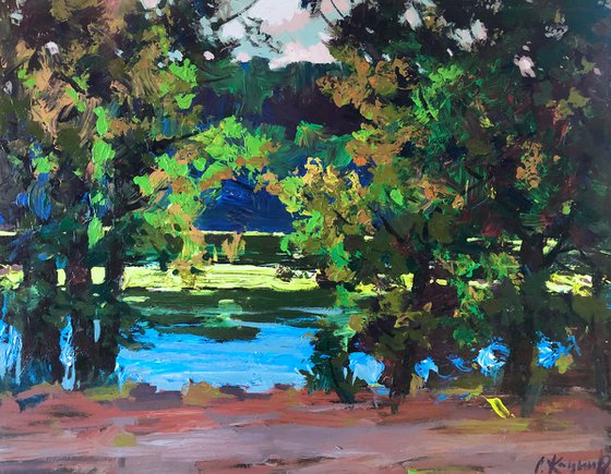 Summer day by the river