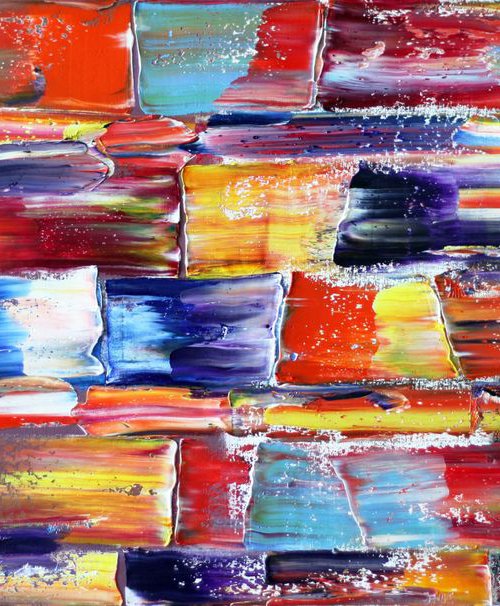 "Liberation" - Original Large PMS Oil Painting On Canvas - 48 x 24 inches by Preston M. Smith (PMS)