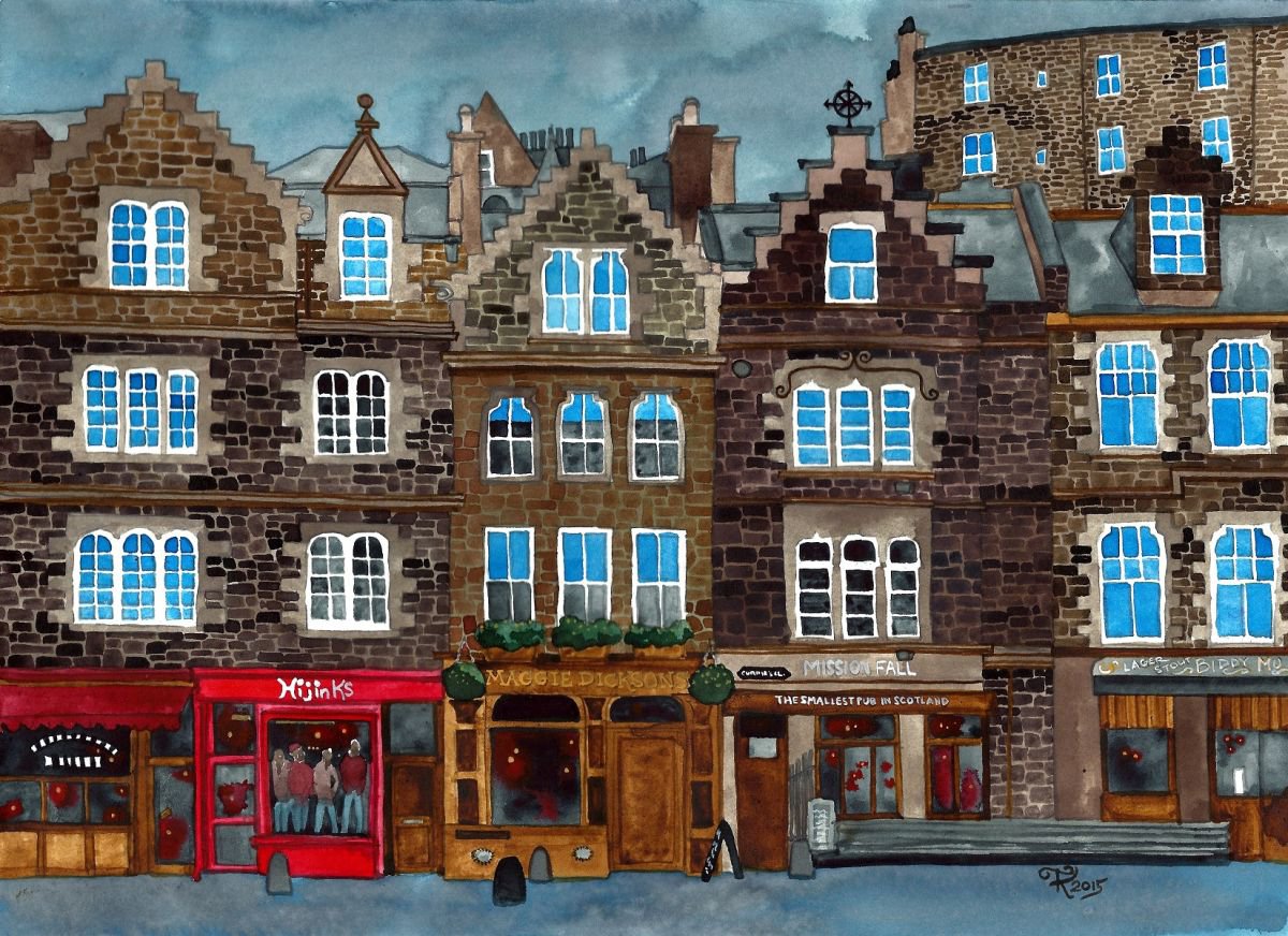 Currie's Close Edinburgh by Terri Kelleher Artfinder