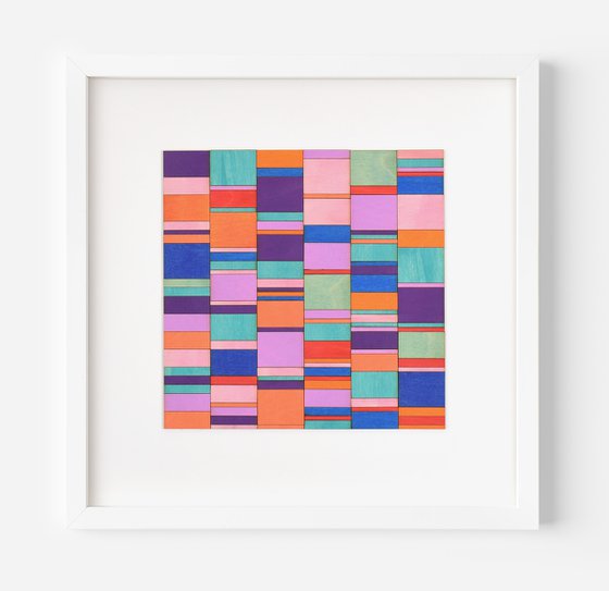 Abstract Purple Blocks