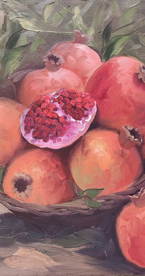 A Basket Full of Pomegranates by Kamo Atoyan