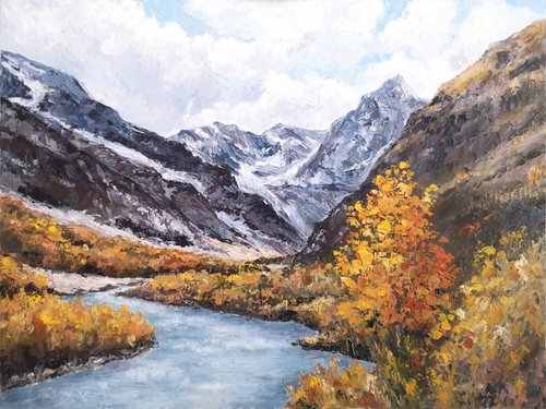 Landscape "Autumn in the mountains" by Olga Grigo