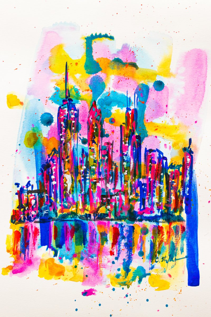 New York Skyline - Limited Edition of 20 by Cristina Stefan