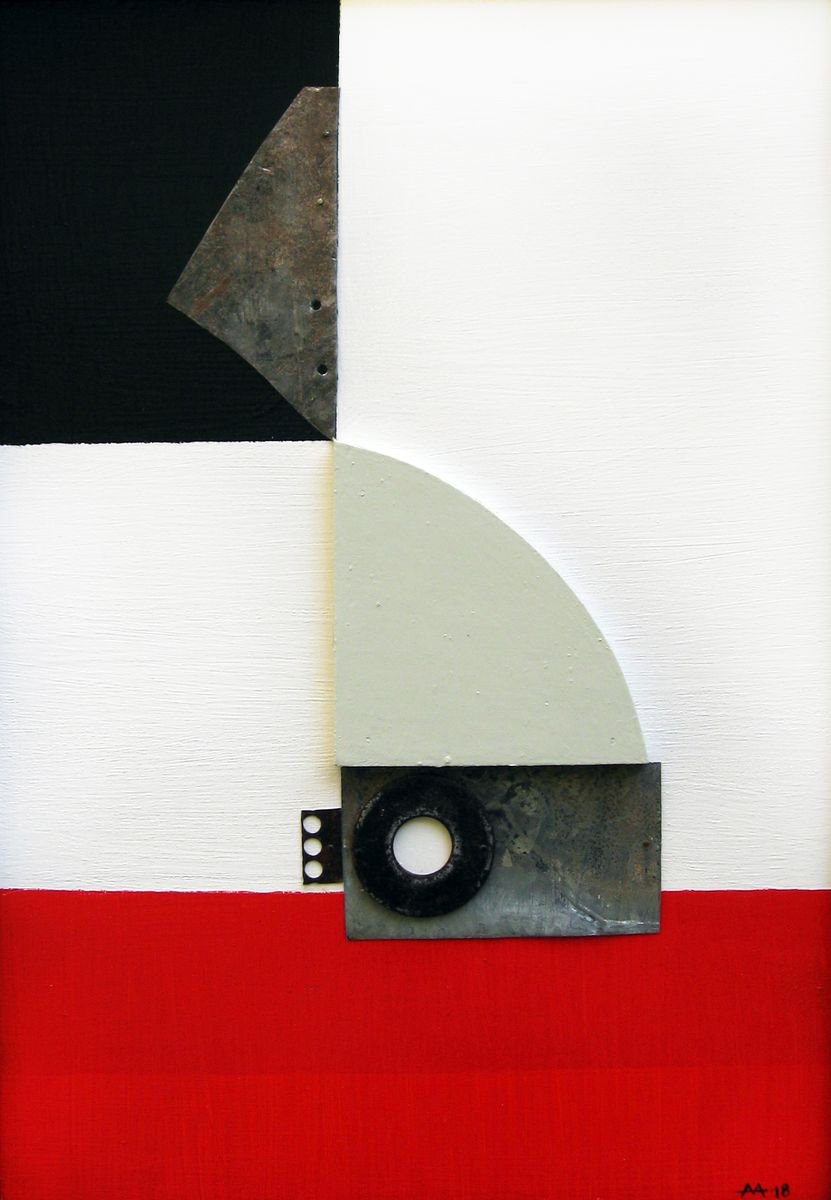 Geometric Abstract Painting By Mark Mazurczyk, 12 X 17", Mos. 2, Original Artwork