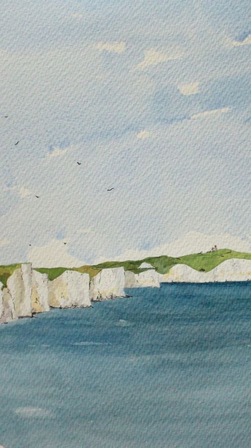 The Seven Sister Cliff 2. Seaford in Sussex by Brian Tucker