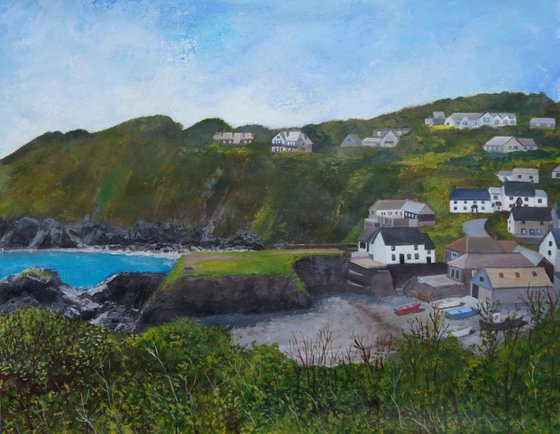 Cadgwith Cove from the coast path