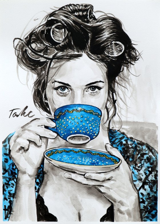 "Favourite cup" /30x42 cm