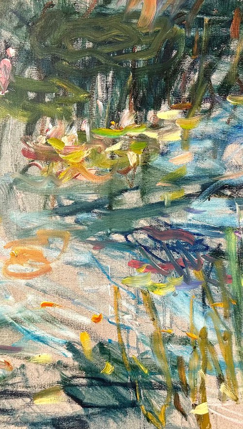 Wild pond by Lilia Orlova-Holmes