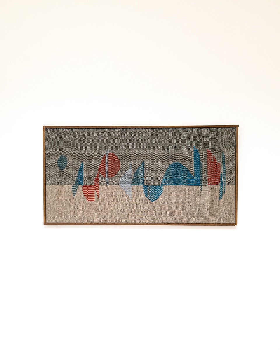 Geometric Abstract Relief By Susanna Costantini, 40 X 20", Terrae 22, Original Artwork