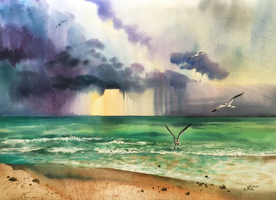 Seascape. Miami beach.
