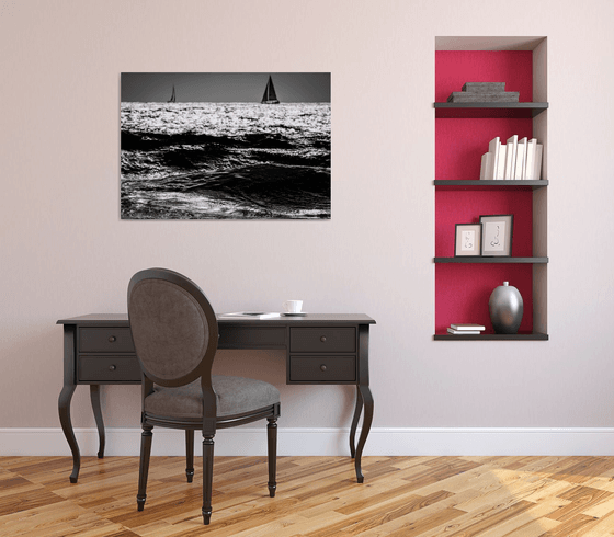 Two Sailboats | Limited Edition Fine Art Print 1 of 10 | 90 x 60 cm