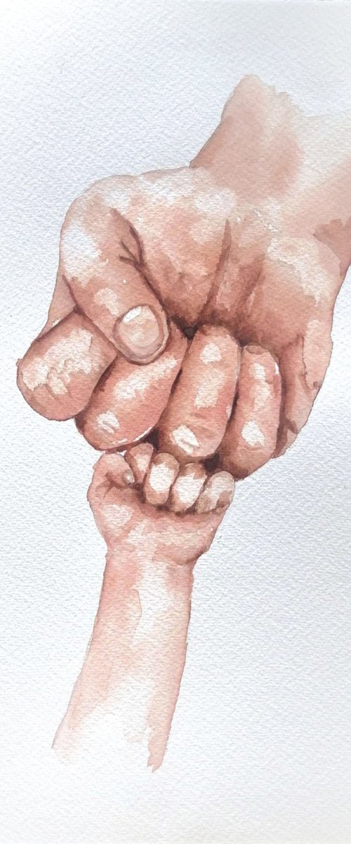 Holding hands VIII by Mateja Marinko