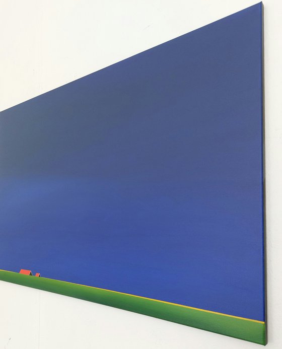 Red Roofs, Blue Sky (April)