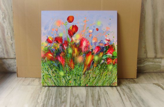 Poppies at Sunset