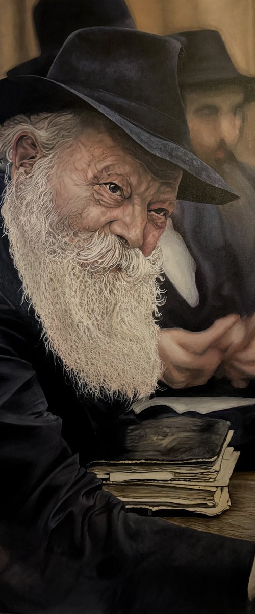 Rabbi Menachem Mendel Schneerson by Edgar Tejada