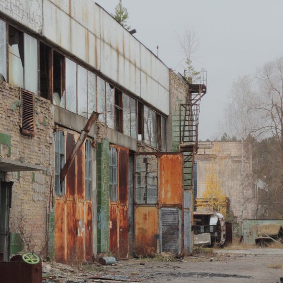 #66. Pripyat. Jupiter factory backyard 1 - XL size