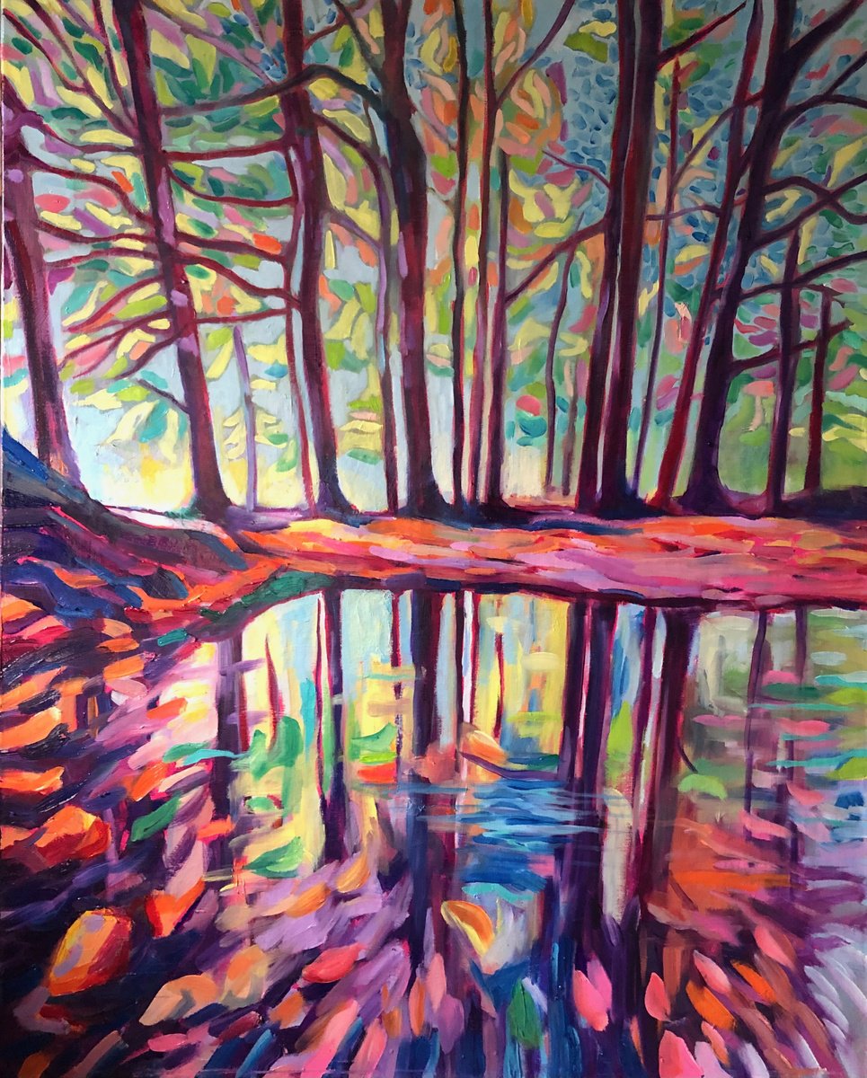 Reflections By Jennie Smallenbroek, 35 X 43, Artwork For Sale On Artfinder
