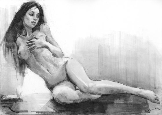 drawing on paper "Nude"