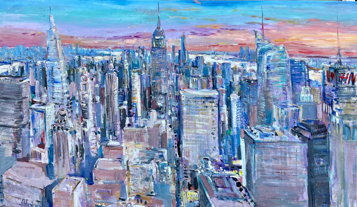 Manhattan New York 140 x 75 cm by Altin Furxhi
