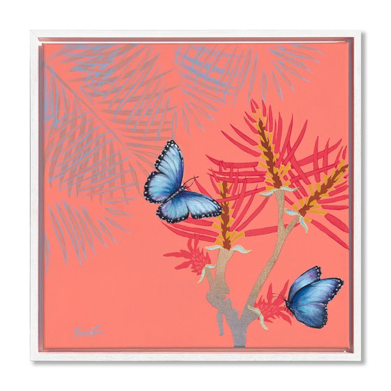 Butterflies On Terracotta
