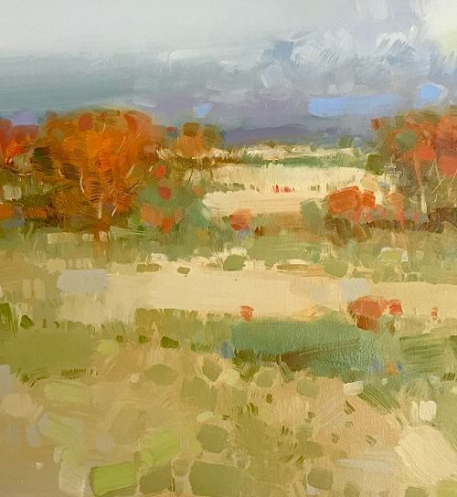 Fall, Landscape, Original oil painting, One of a kind Signed by Vahe Yeremyan