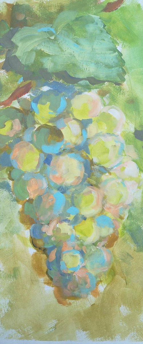 "Grapes" (acrylic on paper) (13.5x17x0.1'') by Alexander Koltakov