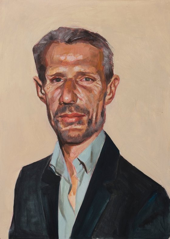 modern portrait of a french actor: Lambert Wilson