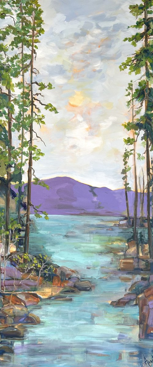 Lake Tahoe Sunset by Annette Wolters