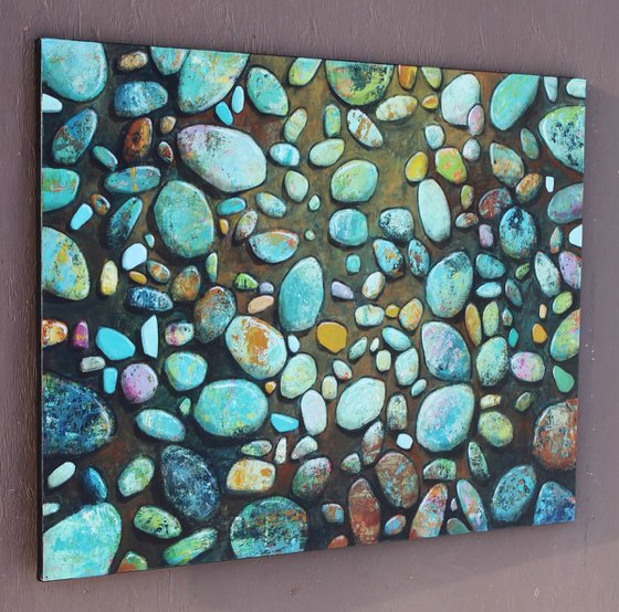 Sun Soaked Beach Rocks