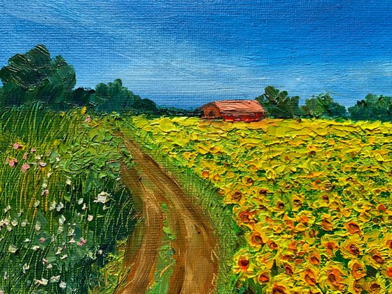 Country road ! Oil painting !