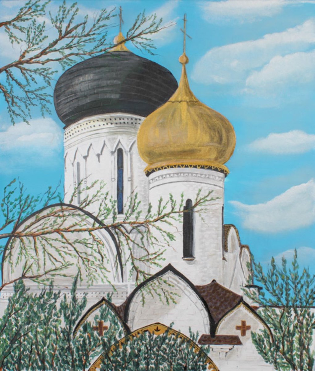 Russian Christian church by Margarita Telianidis