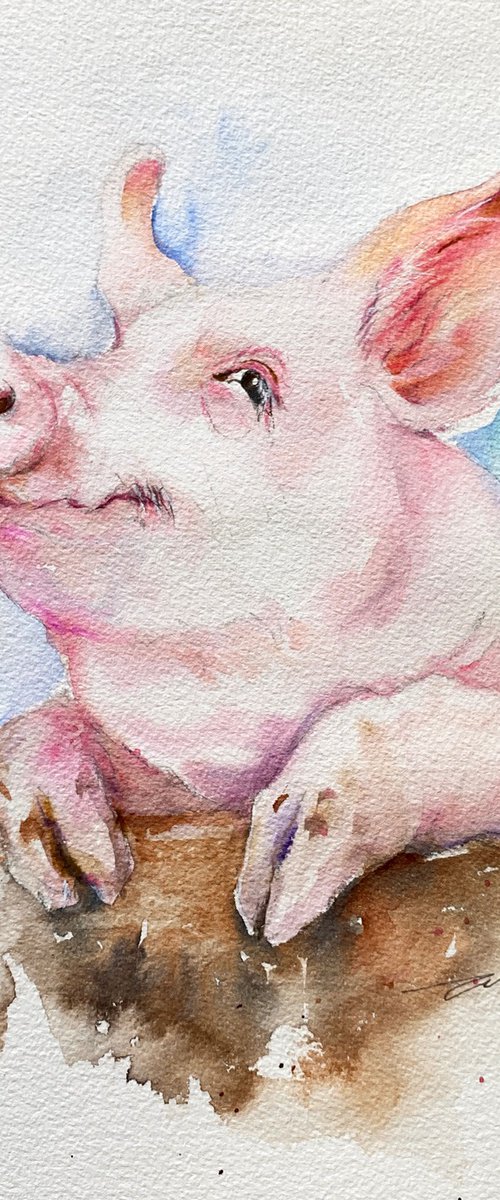 Happy Dudley_ Pig by Arti Chauhan