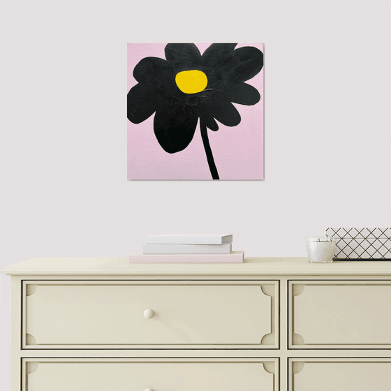 Minimalist Black Flower