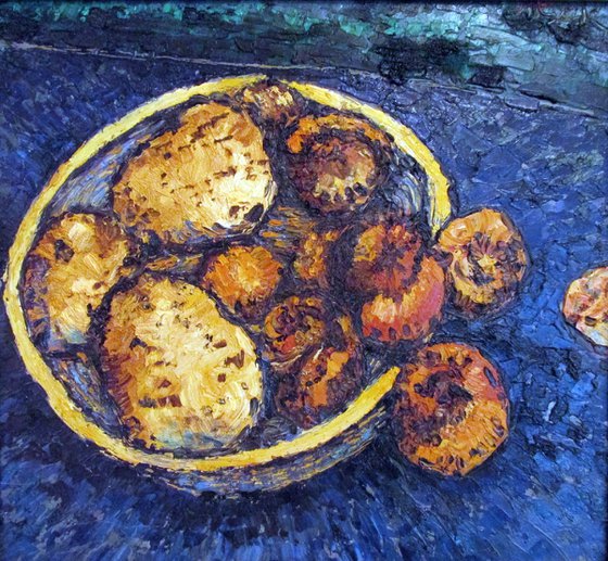 Potatoes and Medlar fruit